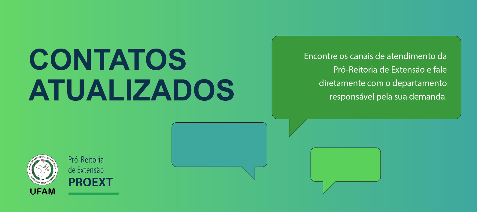 PROEXT divulga canais de atendimento e contatos atualizados